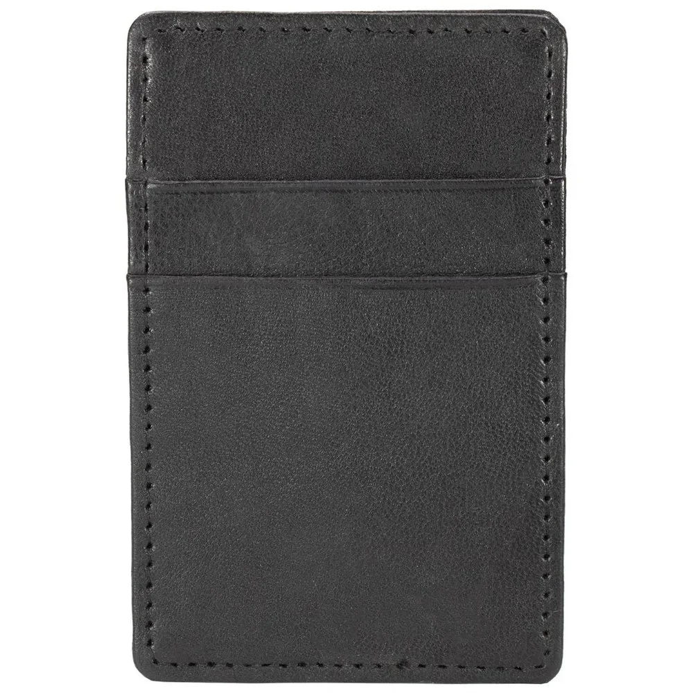 Genuine Leather Magic Wallet, Black Buy 1 Get 1 Free